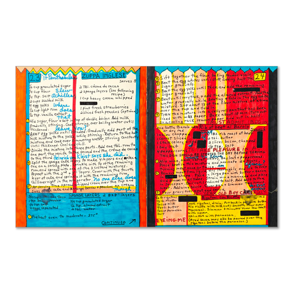 Dorothy Iannone: A Cookbook
