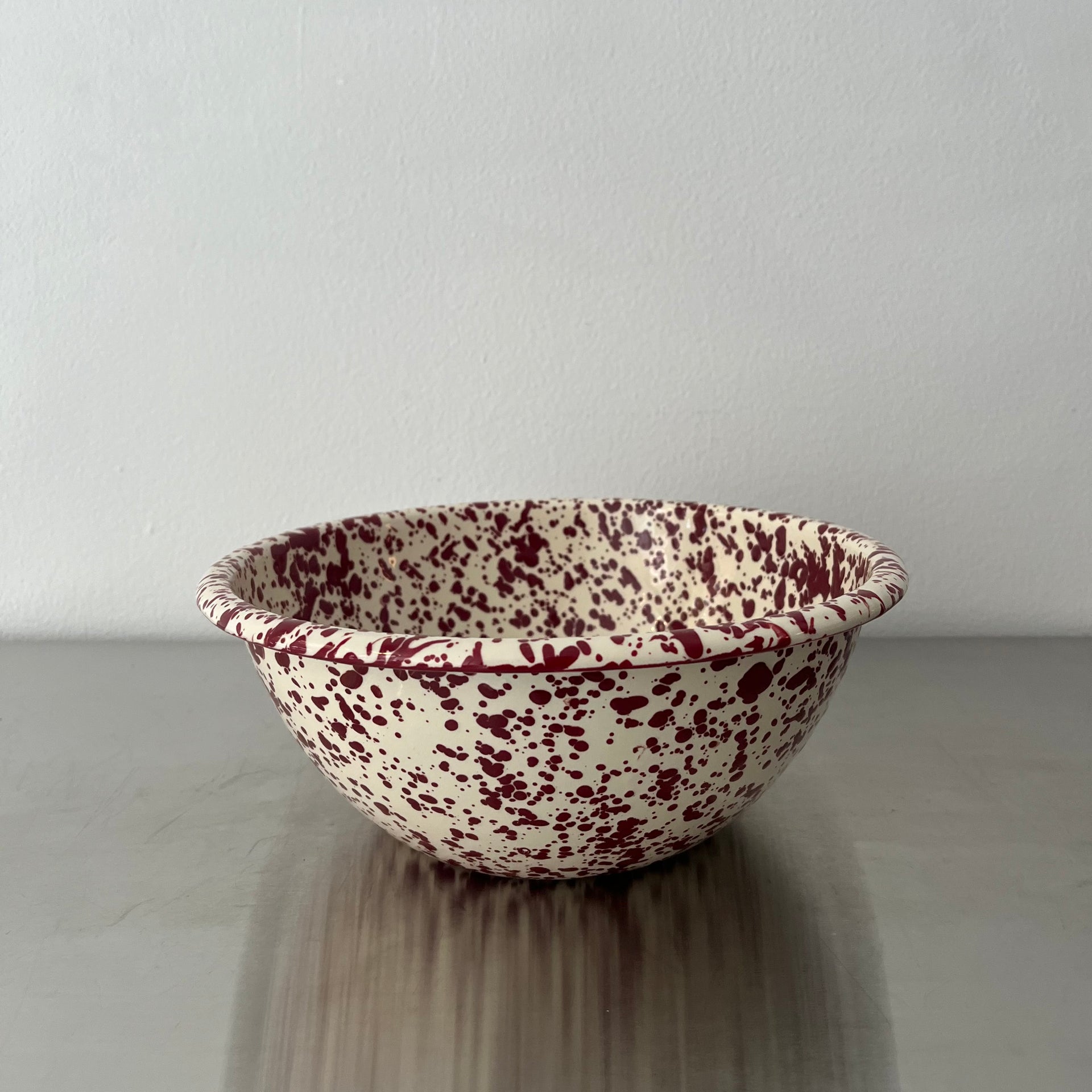 Enamel Splatter Small Serving Bowl