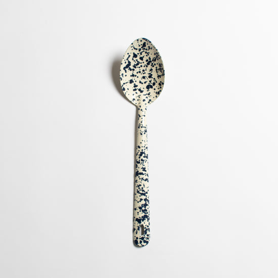 Enamel Slotted Splatter Spoon