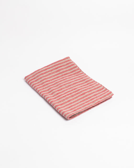 Red Stripes Linen Placemat