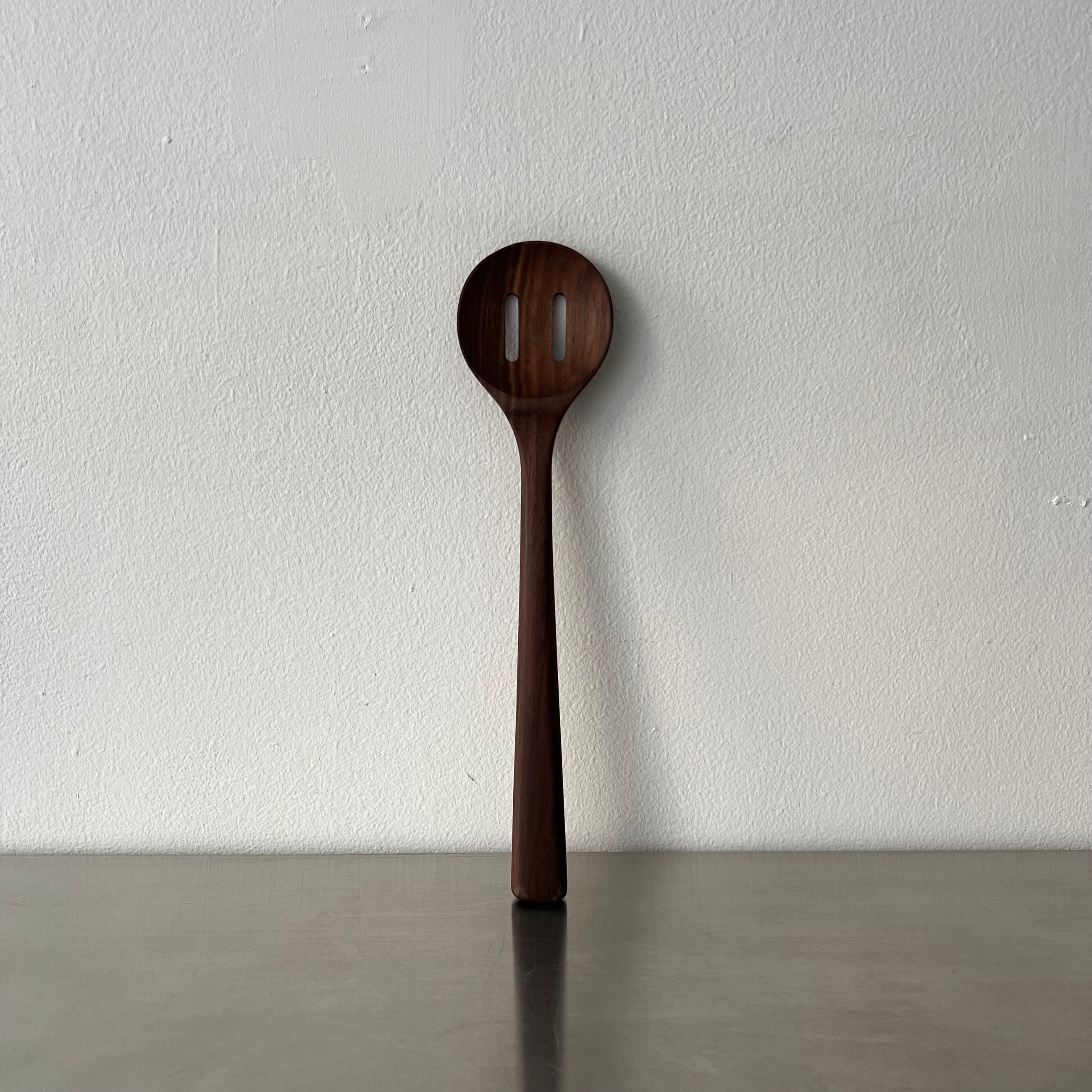 12” Walnut Slotted Spoon