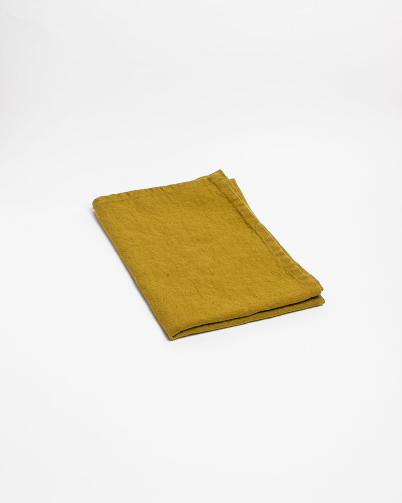 Moss Green Linen Kitchen Towel