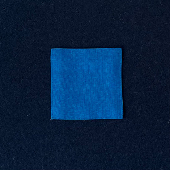 Linen Coaster - Blue Roi