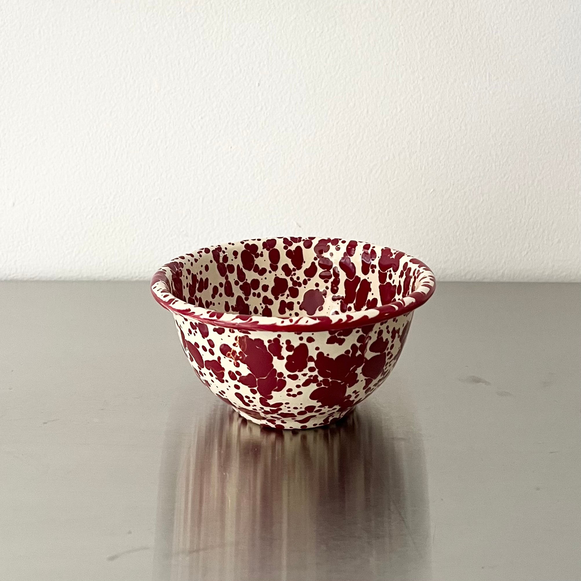 Small Footed Enamel Bowl