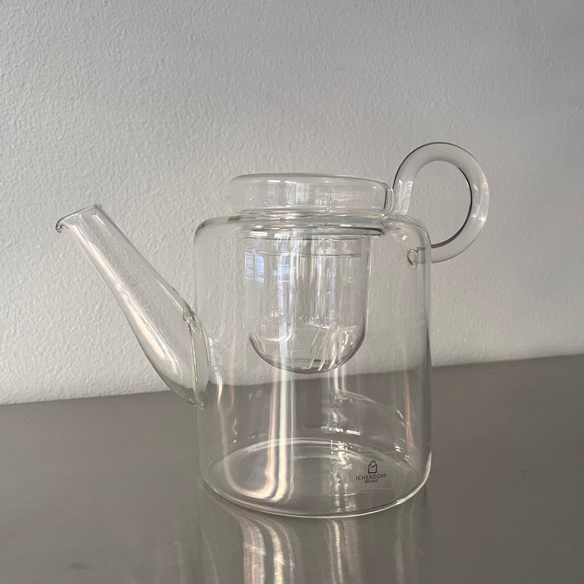Piuma Tall Glass Teapot
