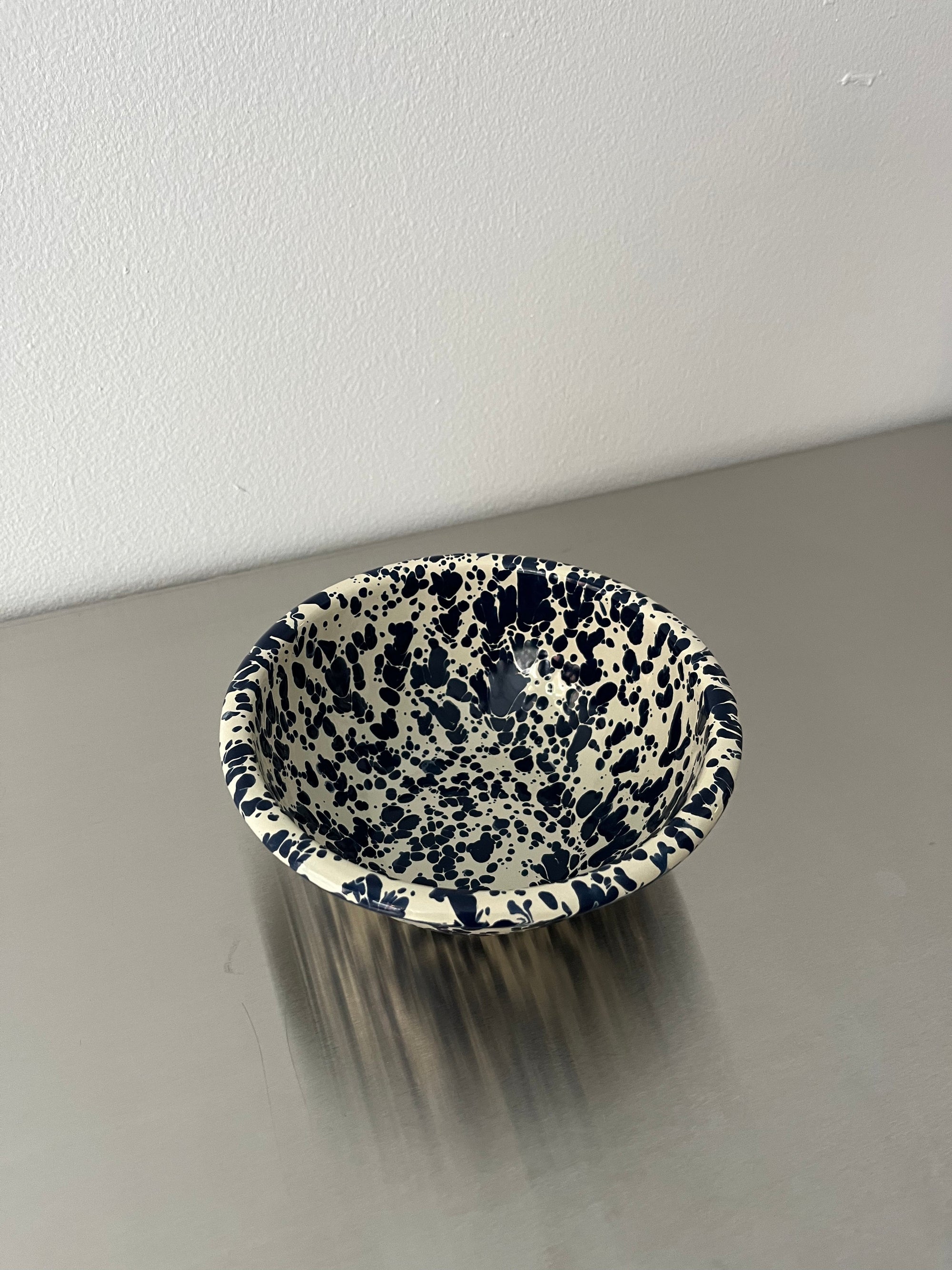 Enamel Splatter Cereal Bowl