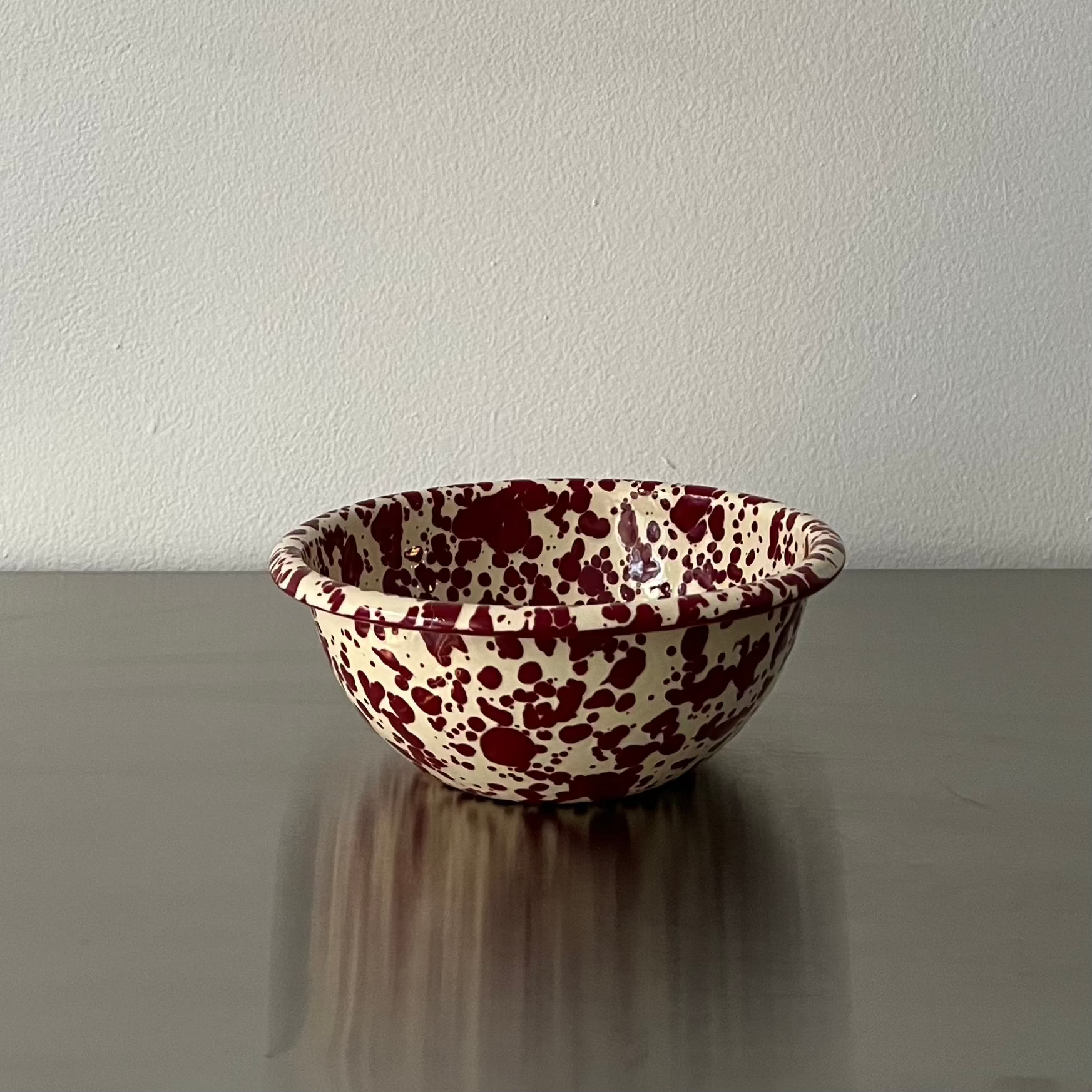 Enamel Splatter Cereal Bowl - Thumbnail 3