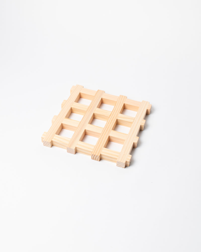 Hinoki Grid Trivet