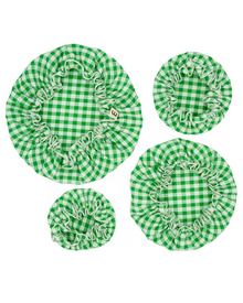 Green Gingham Bowl Covers