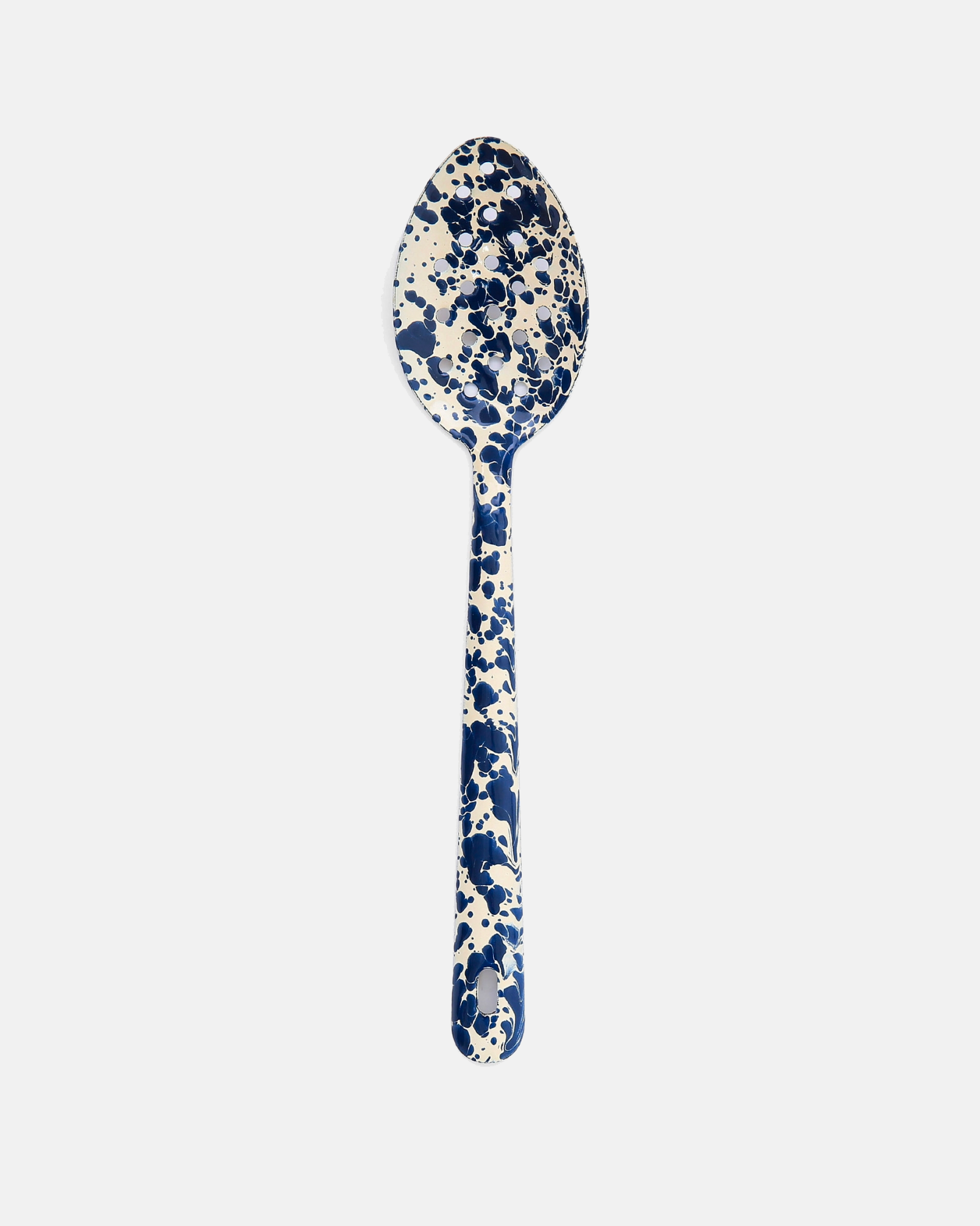 Enamel Slotted Splatter Spoon