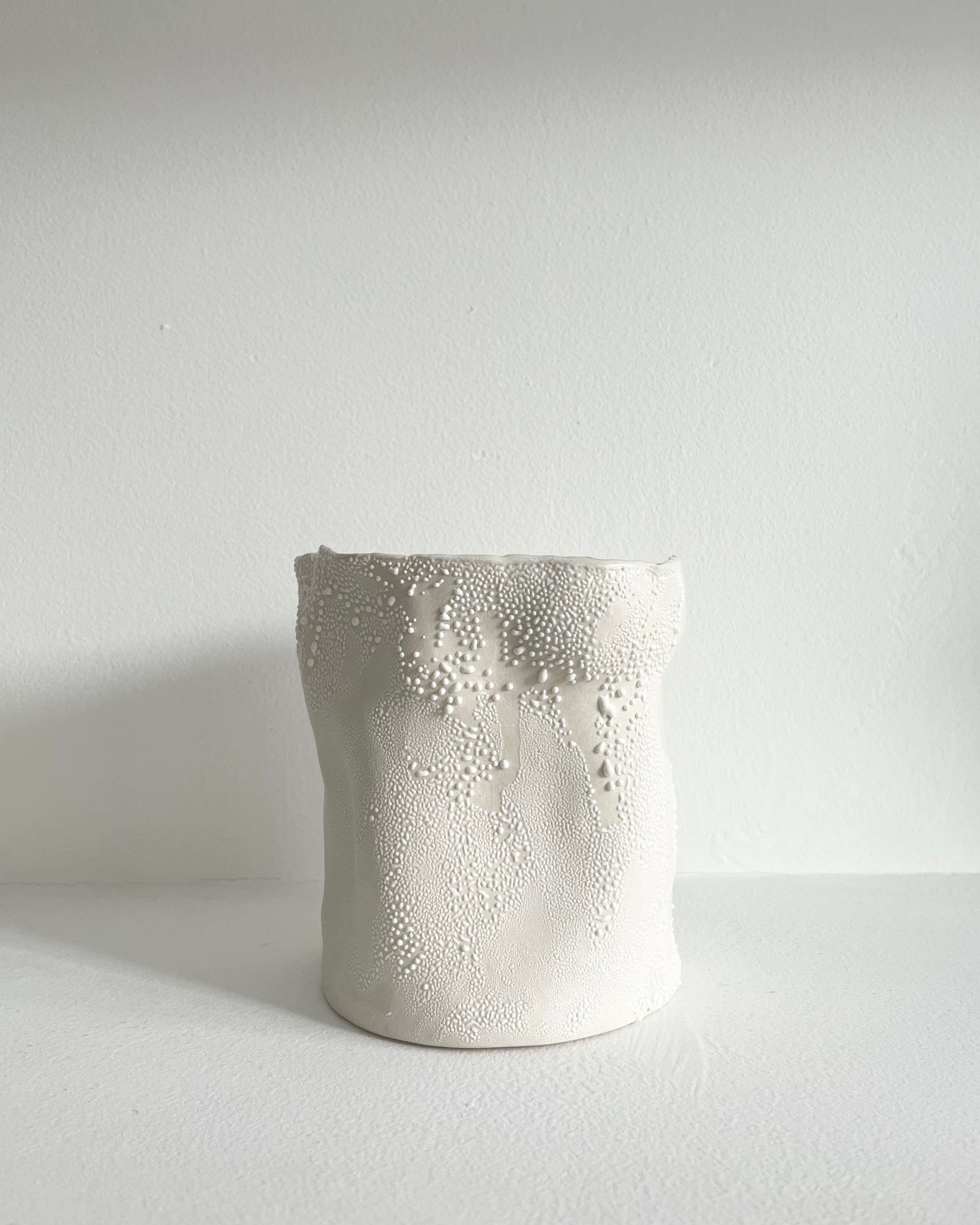 Short Lichen Vase