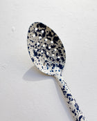 Enamel Slotted Splatter Spoon