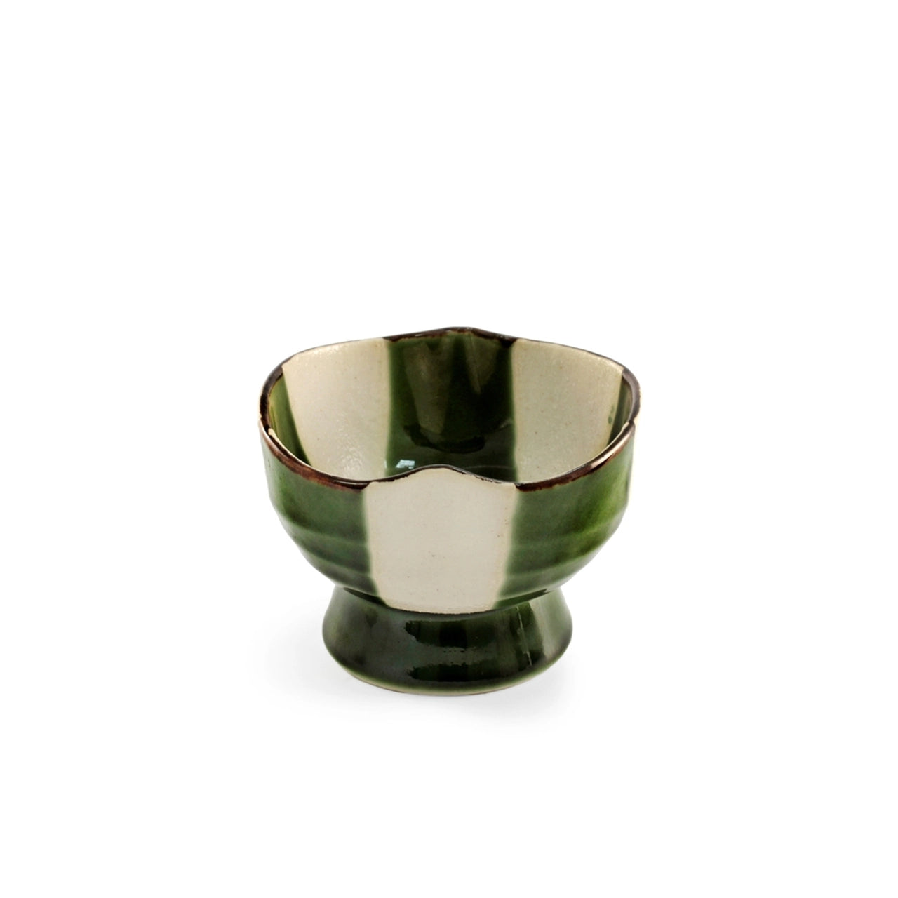 Green Checker Kobachi Dish