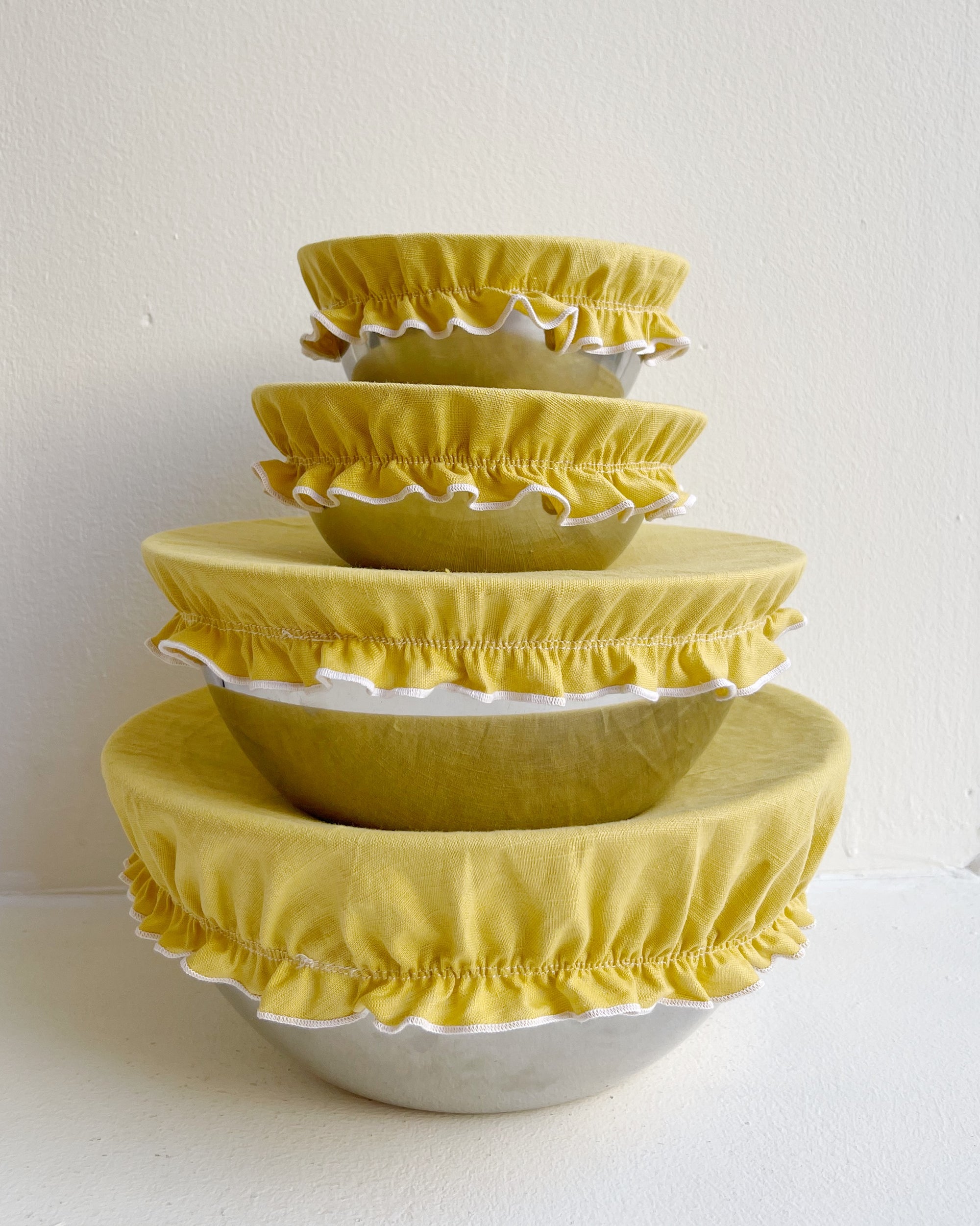 Curry Yellow Bowl Covers
